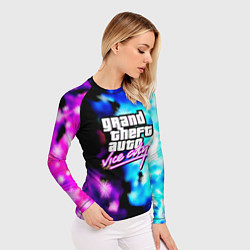 Рашгард женский Gta flame winter, цвет: 3D-принт — фото 2