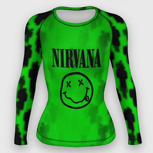 Женский рашгард Nirvana x Billie / 3D-принт – фото 1