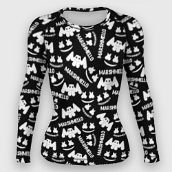 Рашгард женский Marshmello pattern music, цвет: 3D-принт