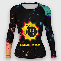 Женский рашгард Serious Sam краски текстура