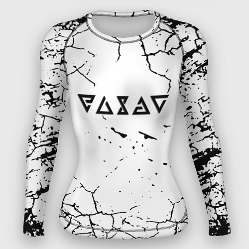 Женский рашгард Ведьмак трещины в земле / 3D-принт – фото 1