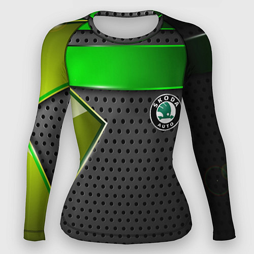 Женский рашгард Skoda metal auto / 3D-принт – фото 1