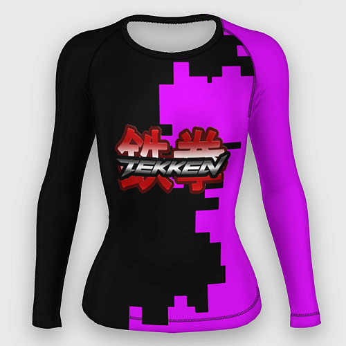 Женский рашгард Tekken pattern pink / 3D-принт – фото 1