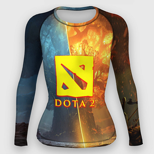 Женский рашгард DOTA 2 лес эльфов / 3D-принт – фото 1