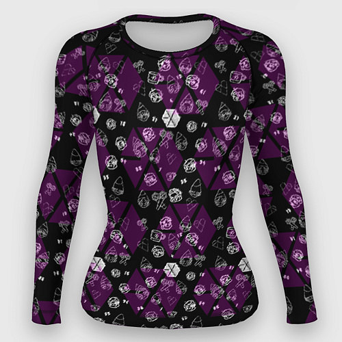 Женский рашгард Exo в фиолетовом / 3D-принт – фото 1