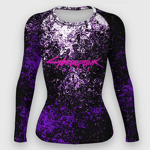 Женский рашгард Cyberpunk брызги красок / 3D-принт – фото 1