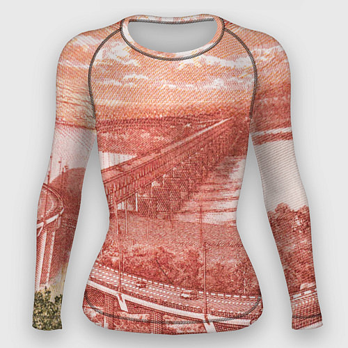 Женский рашгард Любимый Хабаровск 5000 / 3D-принт – фото 1