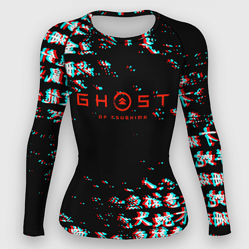 Женский рашгард Ghost of tsushima japan glitch / 3D-принт – фото 1