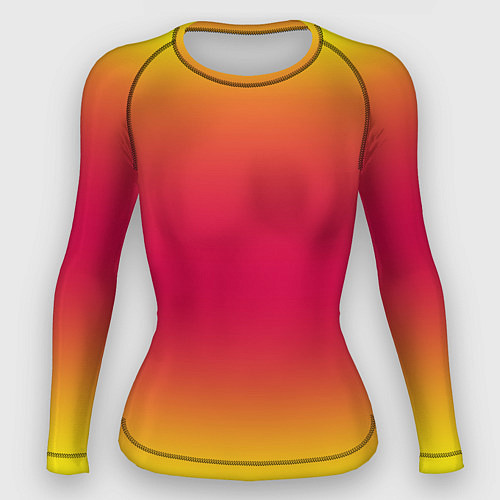 Женский рашгард Персиковый градинет / 3D-принт – фото 1