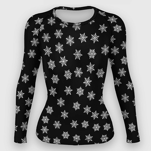 Женский рашгард Снежная ночь / 3D-принт – фото 1