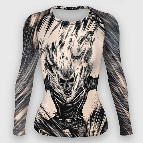 Женский рашгард Ghost Rider / 3D-принт – фото 1
