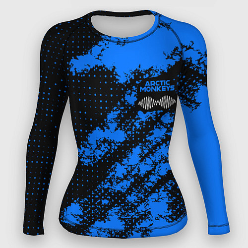 Женский рашгард Arctic Monkeys - Синий камуфляж / 3D-принт – фото 1