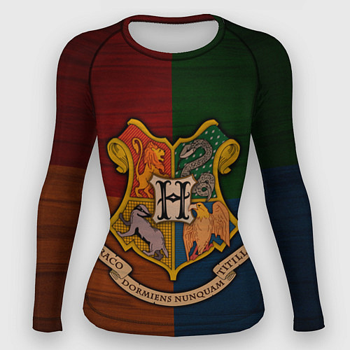 Женский рашгард Hogwarts emblem / 3D-принт – фото 1