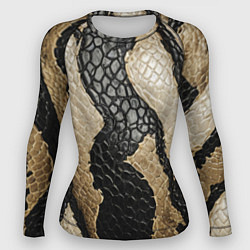 Женский рашгард В коже рептилии