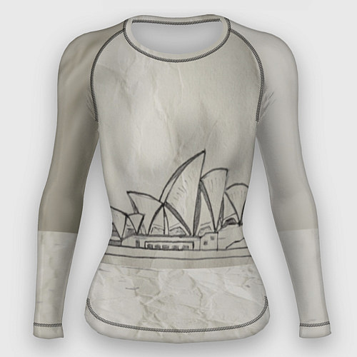 Женский рашгард Сидней / 3D-принт – фото 1