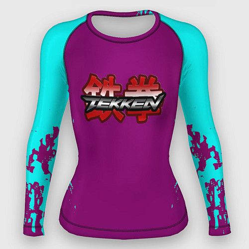 Женский рашгард Tekken краски неон / 3D-принт – фото 1
