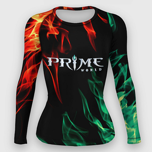 Женский рашгард Prima world flame / 3D-принт – фото 1