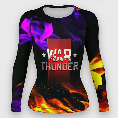 Женский рашгард Warthunder neon flame / 3D-принт – фото 1