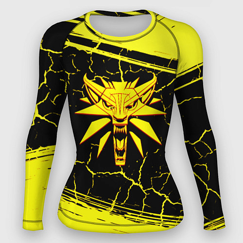 Женский рашгард Ведьмак трещины текстура / 3D-принт – фото 1