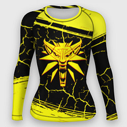 Женский рашгард Ведьмак трещины текстура