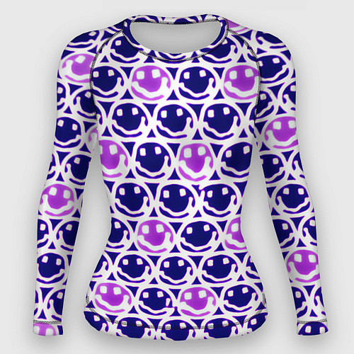 Женский рашгард Nirvana neon smile / 3D-принт – фото 1