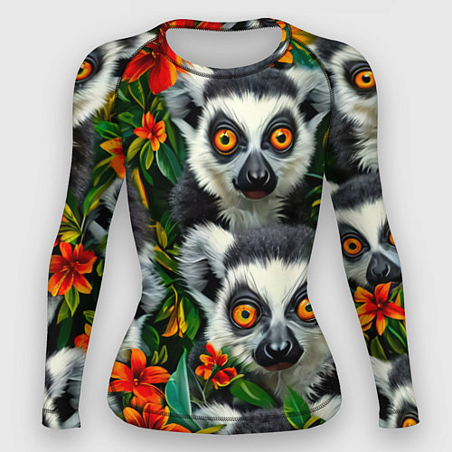 Женский рашгард Лемуры / 3D-принт – фото 1