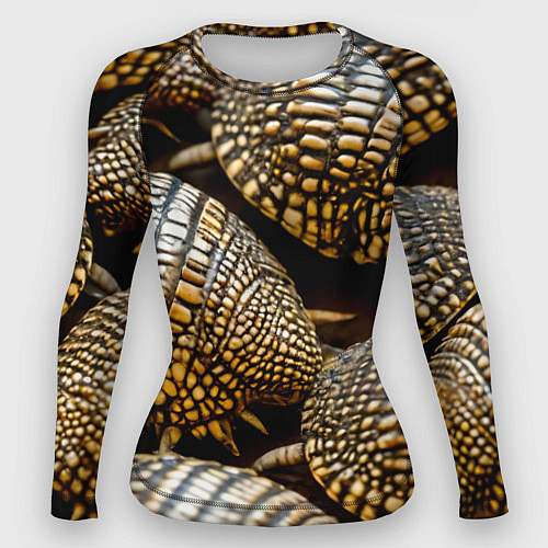 Женский рашгард Панцири броненосцев / 3D-принт – фото 1