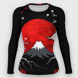 Рашгард женский Японский вулкан, цвет: 3D-принт