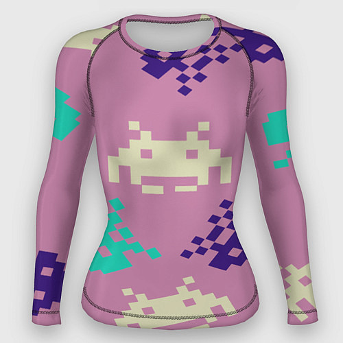 Женский рашгард Пиксели фильтр / 3D-принт – фото 1