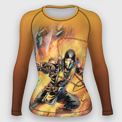 Женский рашгард Scorpion - Mortal Kombat