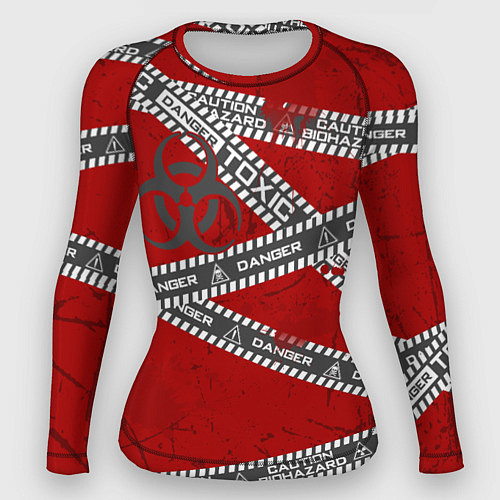 Женский рашгард Bio опасность / 3D-принт – фото 1