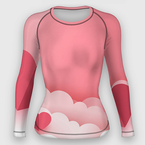 Женский рашгард Облака любви / 3D-принт – фото 1