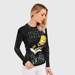 Рашгард женский Hard Rock барт симпсон, цвет: 3D-принт — фото 2