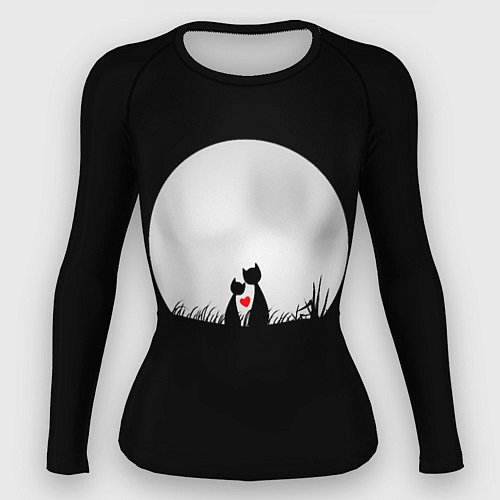 Женский рашгард Любовь при луне / 3D-принт – фото 1