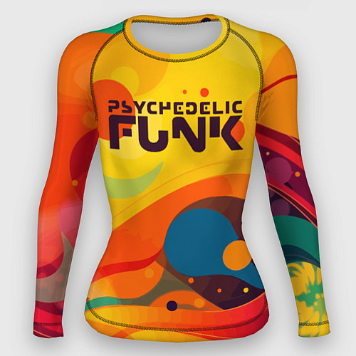 Женский рашгард Psychedelic funk / 3D-принт – фото 1