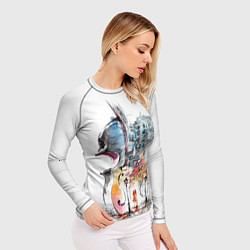 Рашгард женский Скрипка, цвет: 3D-принт — фото 2