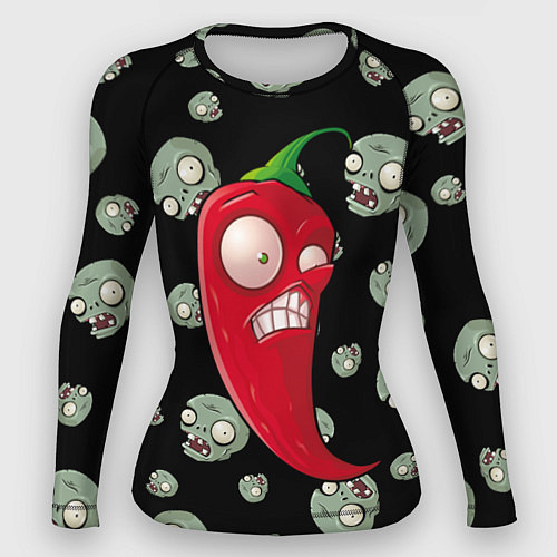 Женский рашгард Перчик из игры растения против зомби / 3D-принт – фото 1