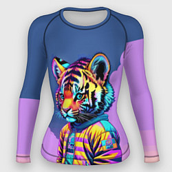 Женский рашгард Cool tiger cub - pop art