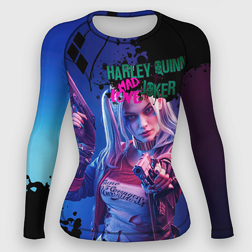 Женский рашгард Харли и Джокер love / 3D-принт – фото 1