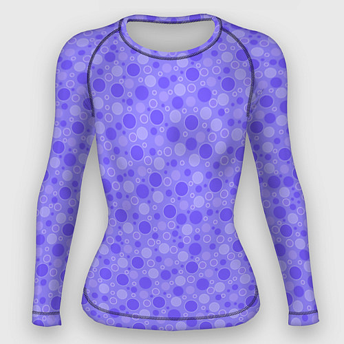 Женский рашгард Фиолетовый сиреневый пузыри / 3D-принт – фото 1