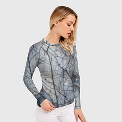 Рашгард женский Прожилки листьев, цвет: 3D-принт — фото 2