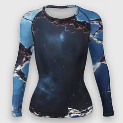 Женский рашгард Объемная дыра в стене текстура