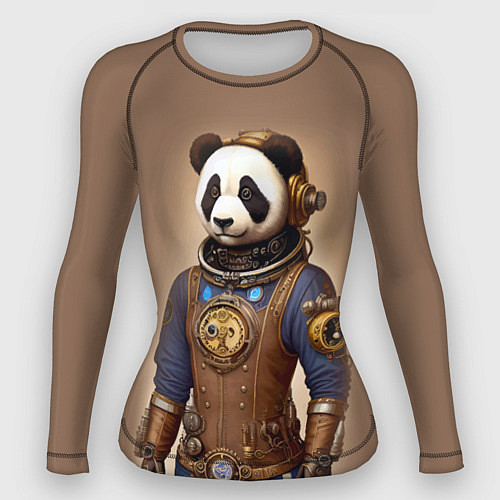 Женский рашгард Крутой панда в стиле стимпанк / 3D-принт – фото 1
