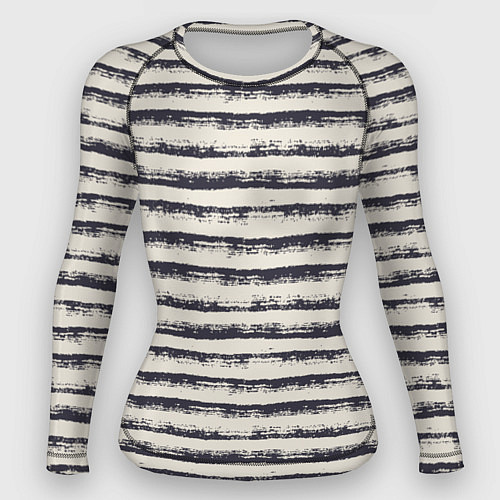 Женский рашгард Тёмные полосы на светлом / 3D-принт – фото 1