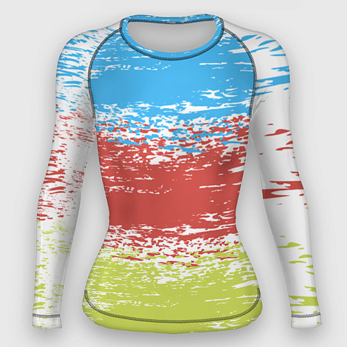 Женский рашгард Взмах кистью / 3D-принт – фото 1