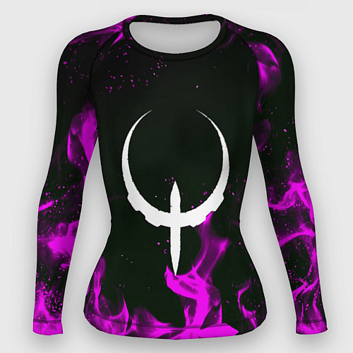 Женский рашгард Quake fire neon / 3D-принт – фото 1