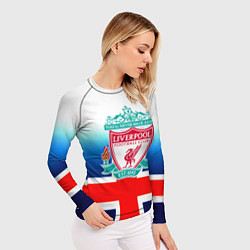 Рашгард женский Liverpool Англия, цвет: 3D-принт — фото 2