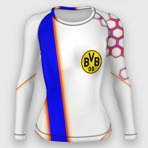 Женский рашгард Borussia geometry sport / 3D-принт – фото 1