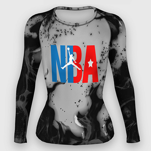 Женский рашгард NASA неоновый огонь / 3D-принт – фото 1