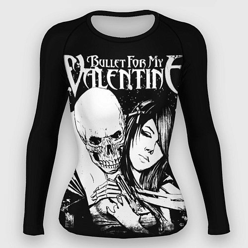 Женский рашгард Bullet for my valentine black / 3D-принт – фото 1